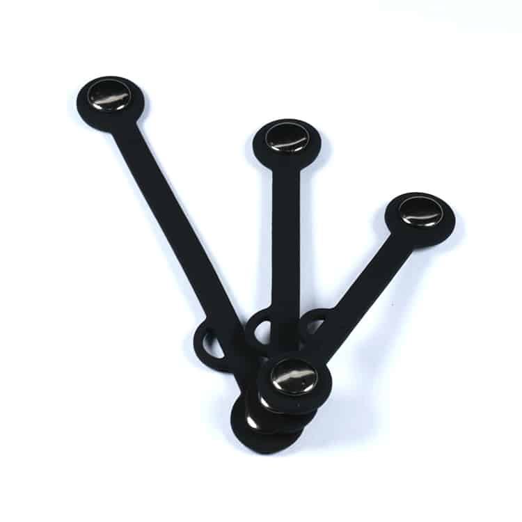 Black magnetic silicone ties-3