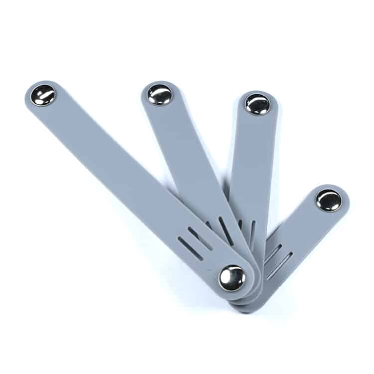 Gray magnetic silicone ties-1