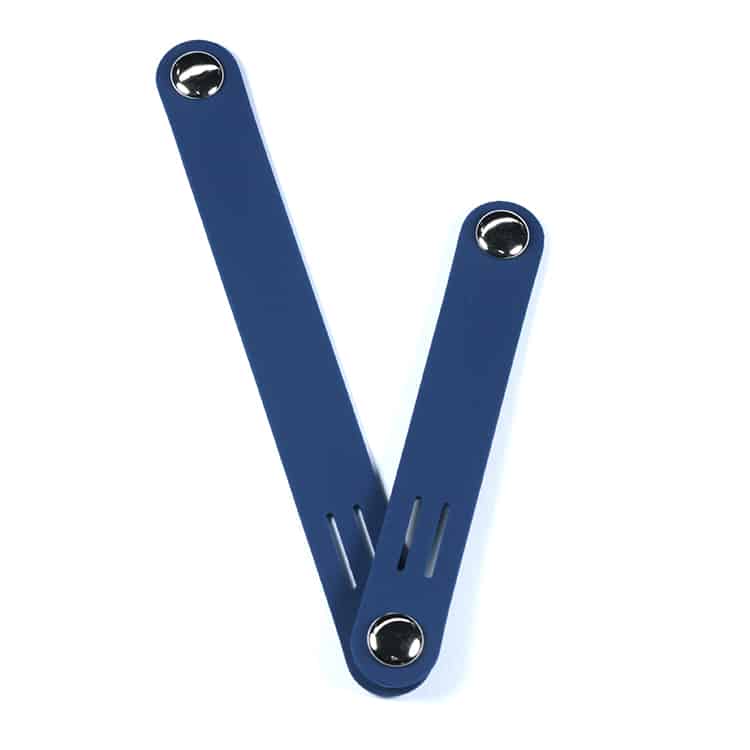 Navy blue magnetic silicone ties-4